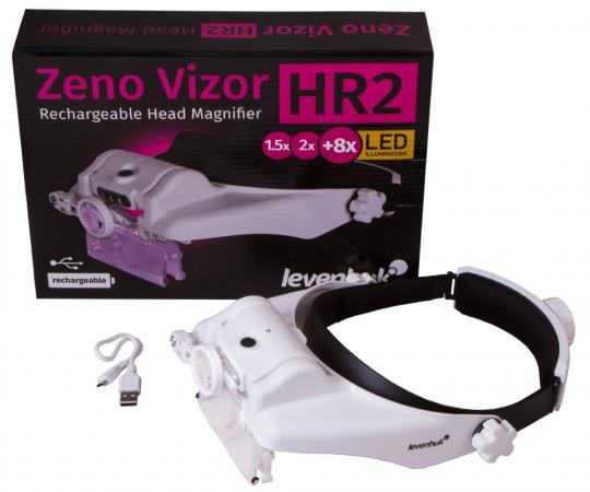 Лупа налобная Levenhuk Zeno Vizor HR2